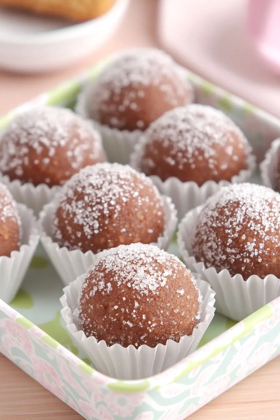 Tasty Rum Balls with Graham Cracker Crumbs