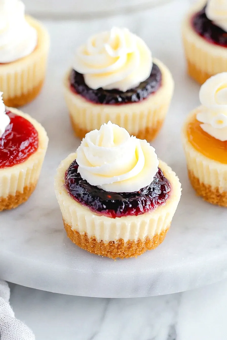 Delicious Mini Wedding Cheesecakes