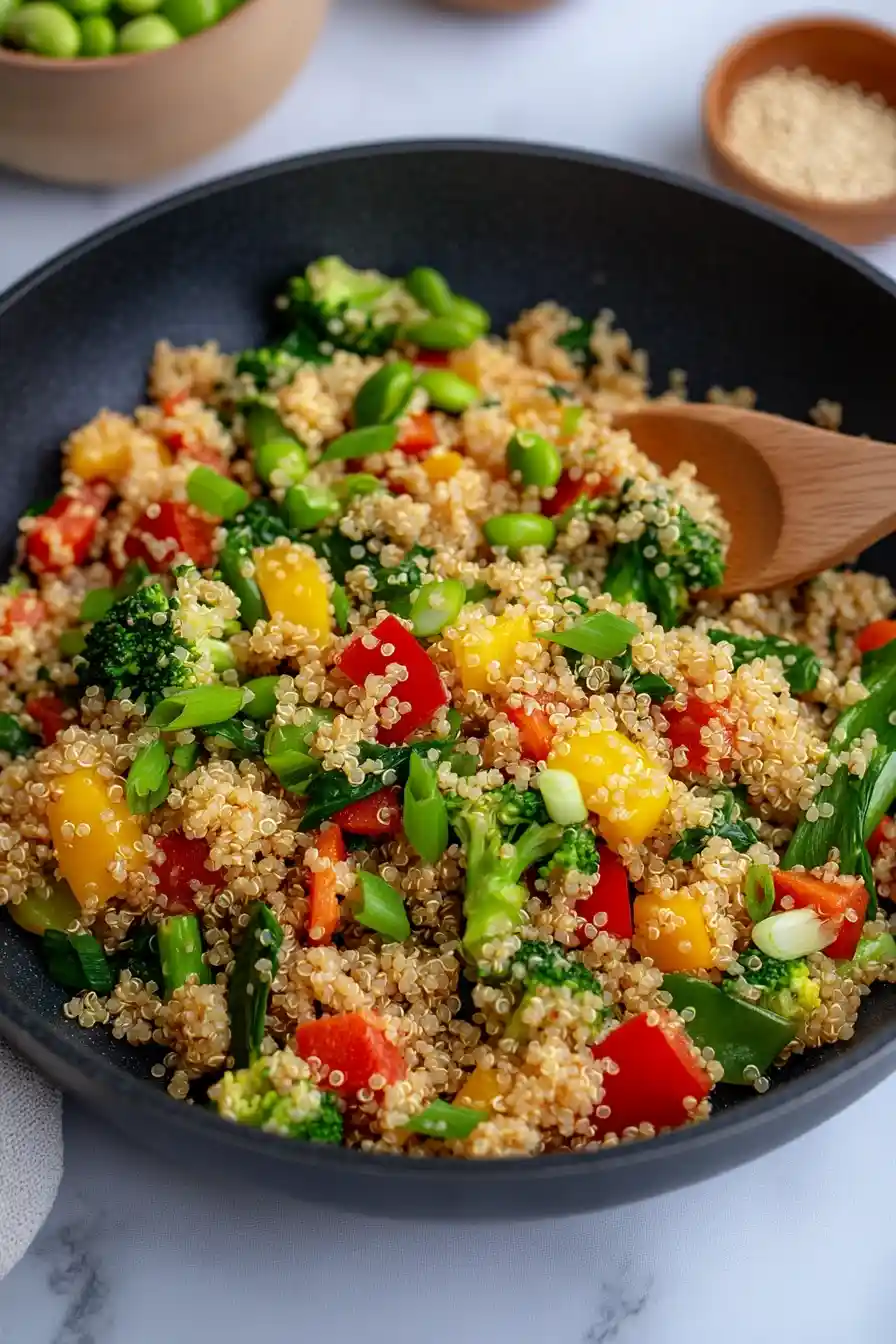 Quick Vegetable Stir Fry with Quinoa