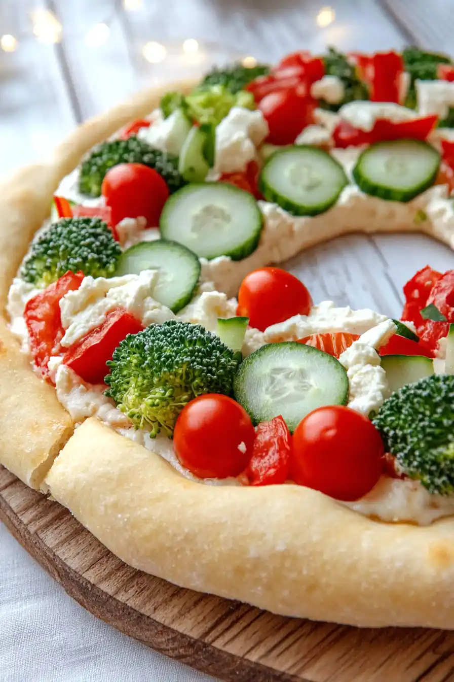 Easy Pizza Wreath