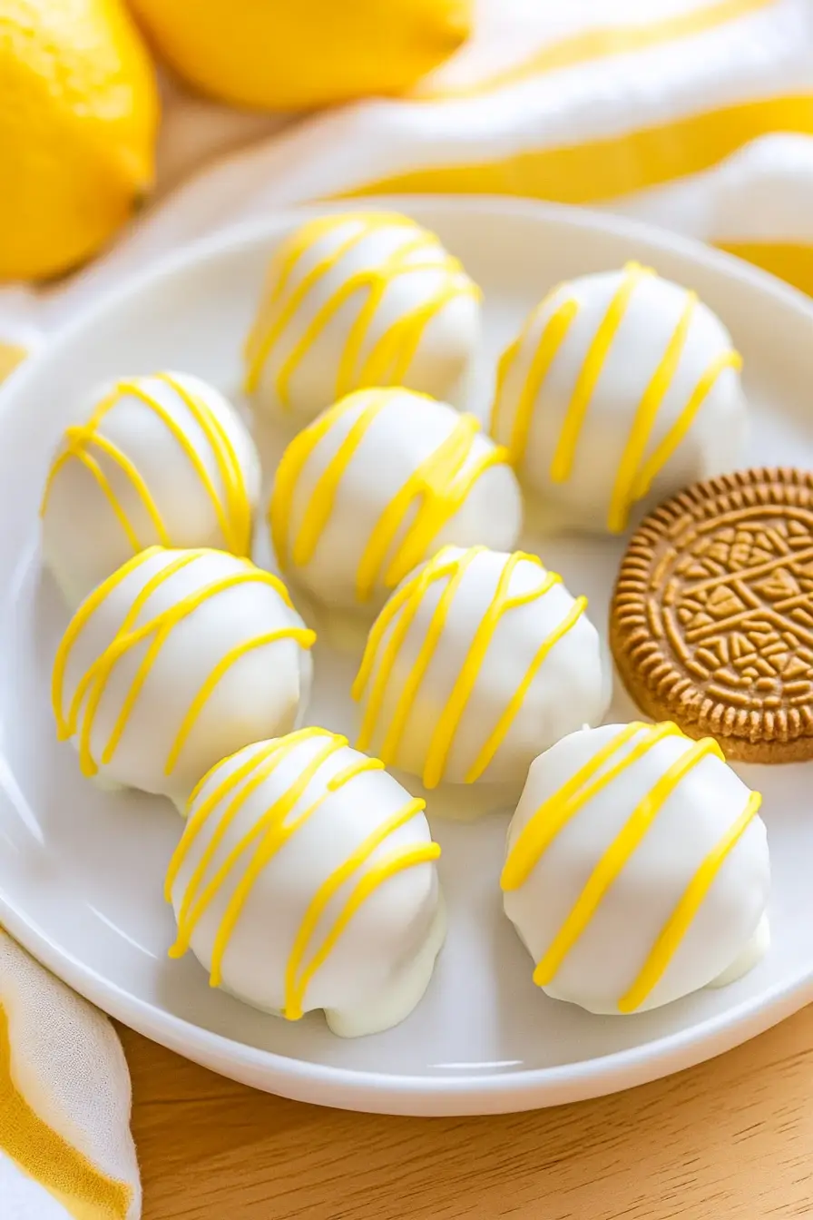 Delicious Lemon Oreo Truffles