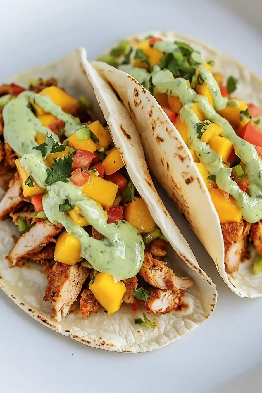 Refreshing Tacos with Mango Salsa