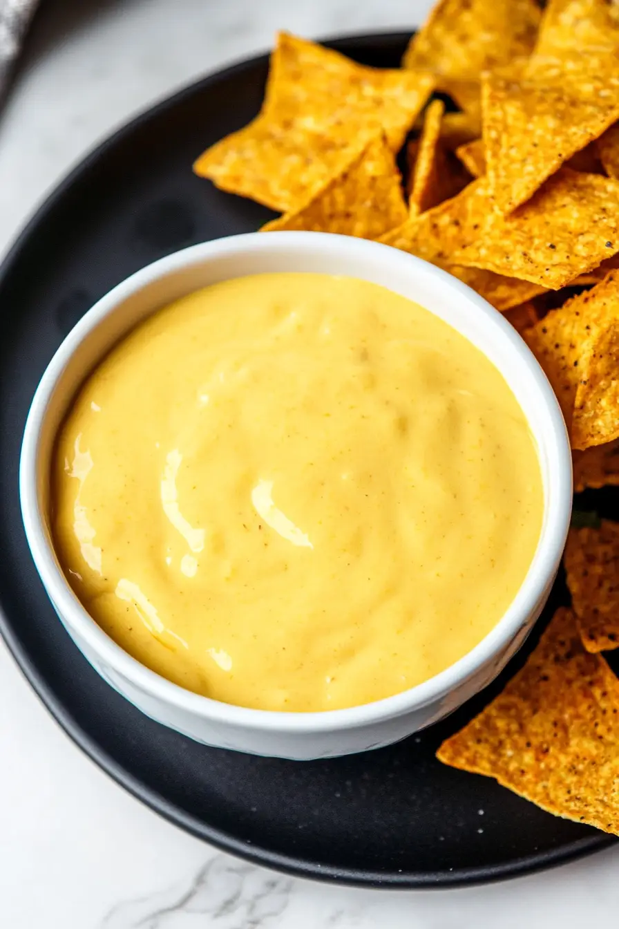 Crispy Nachos with Cheese Sauce