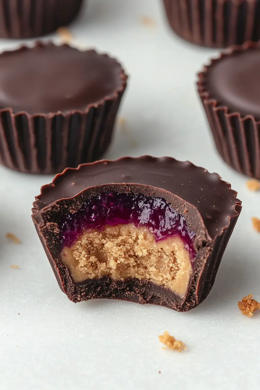 Tasty Peanut Butter and Jelly Cups