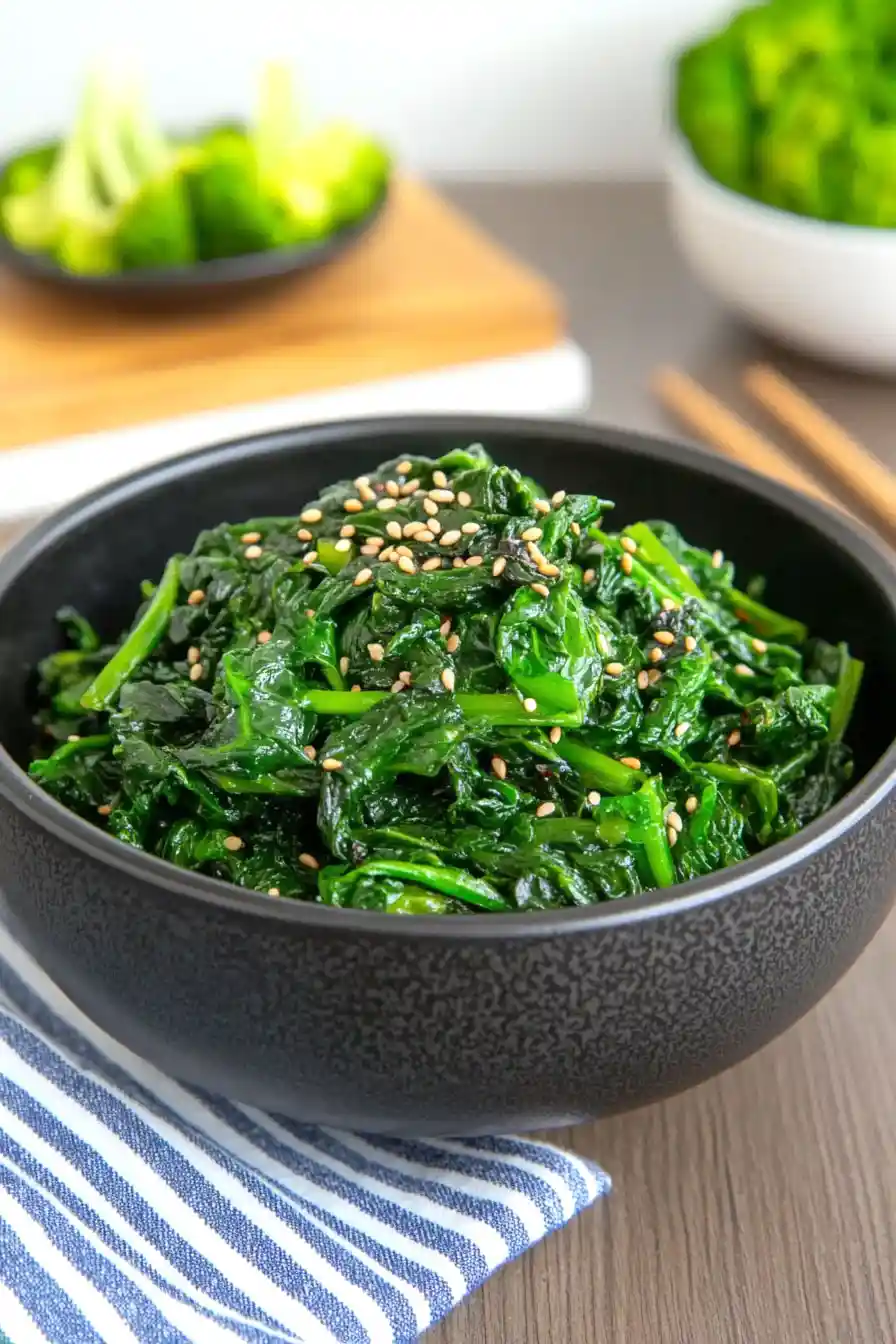 Quick Korean Spinach Side Dish