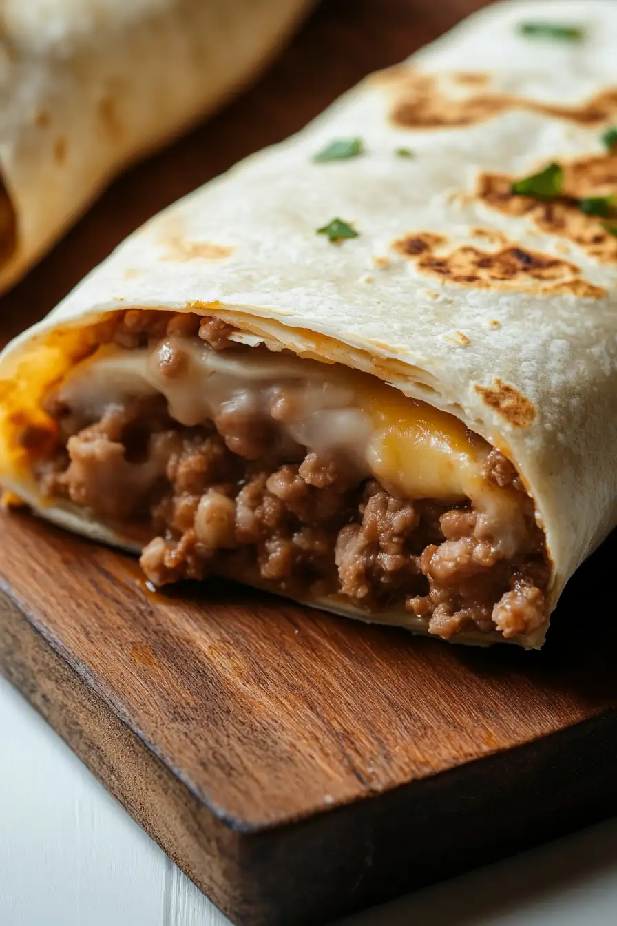 Quick Beef and Bean Burritos