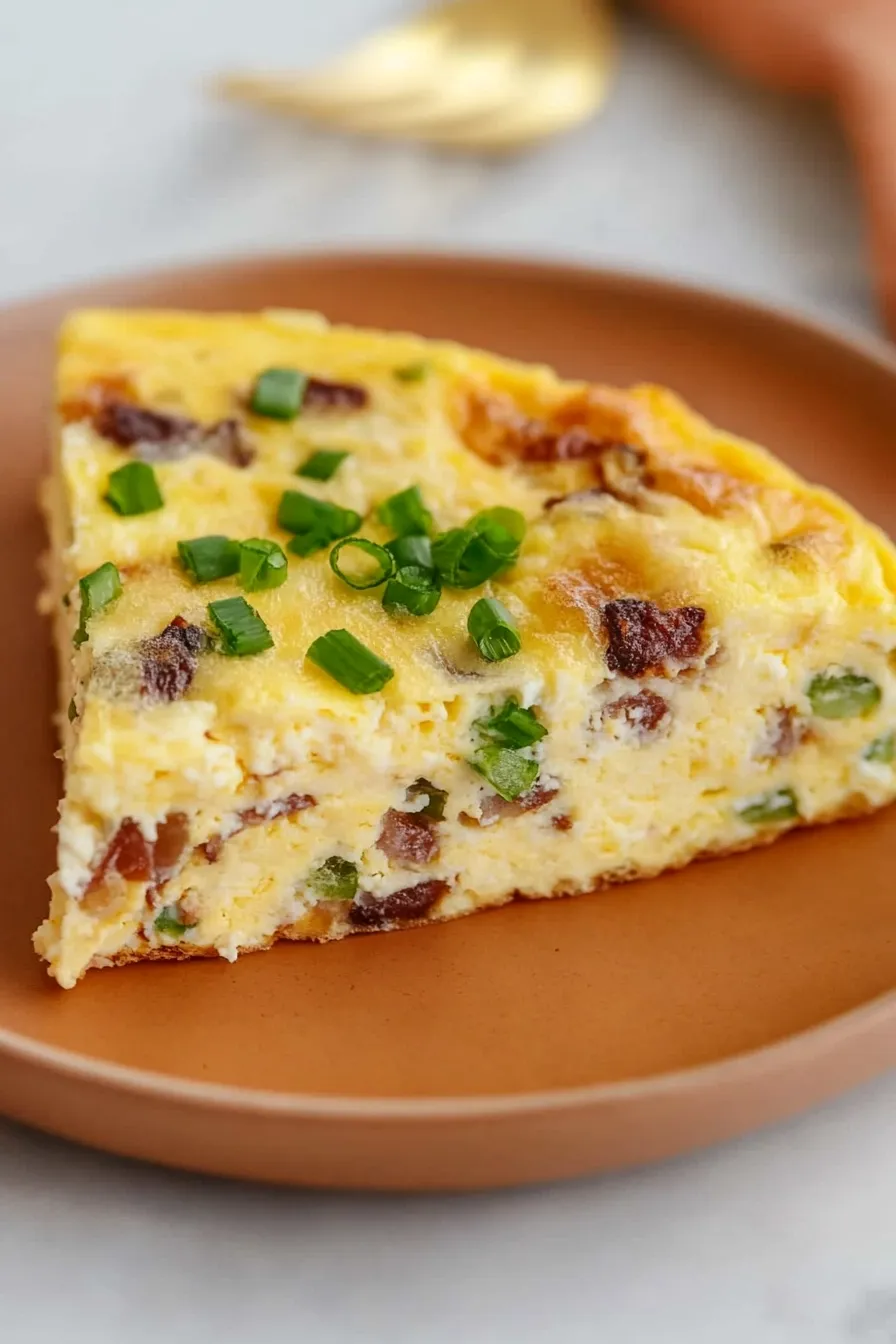 Fluffy Crustless Ricotta Quiche
