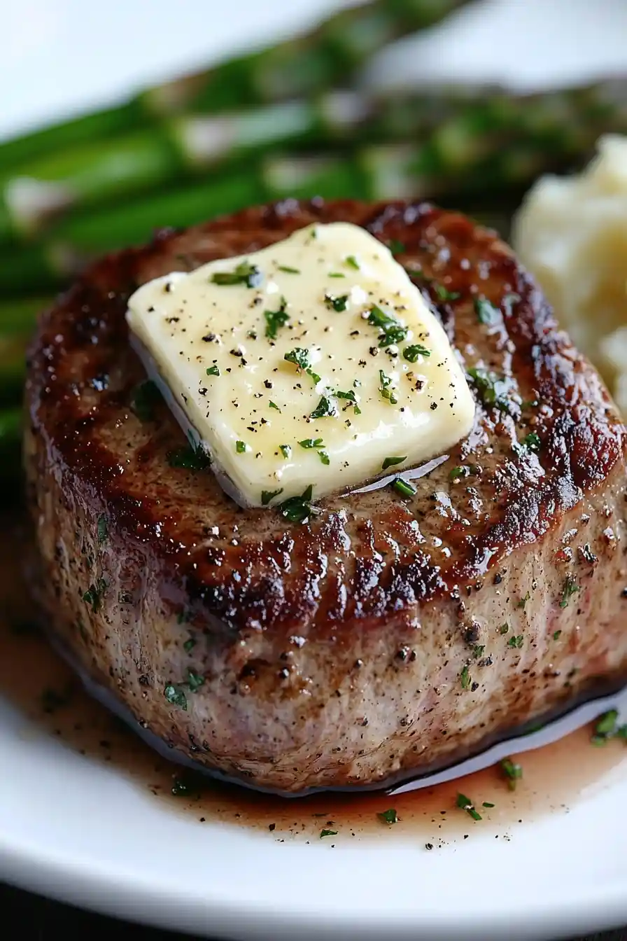 Flavorful Filet Mignon with Garlic Herb Butter