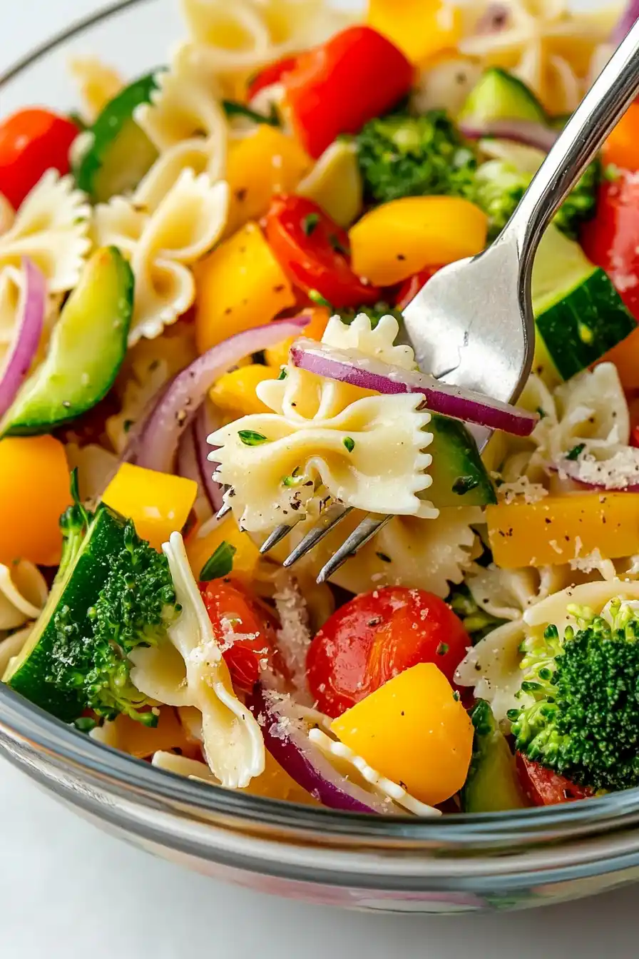 Delicious Healthy Veggie Pasta Salad