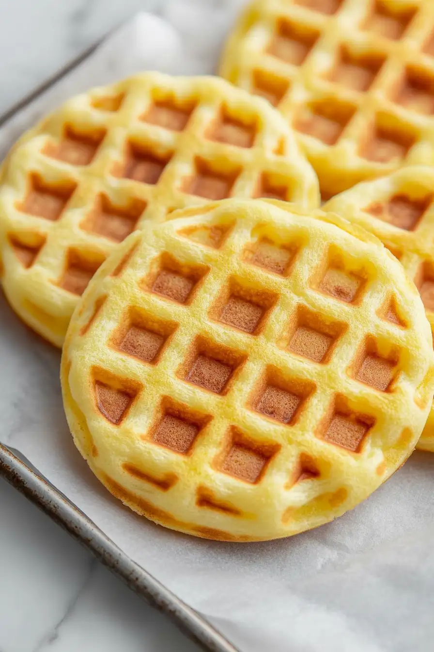 Crispy Egg Yolk Waffles