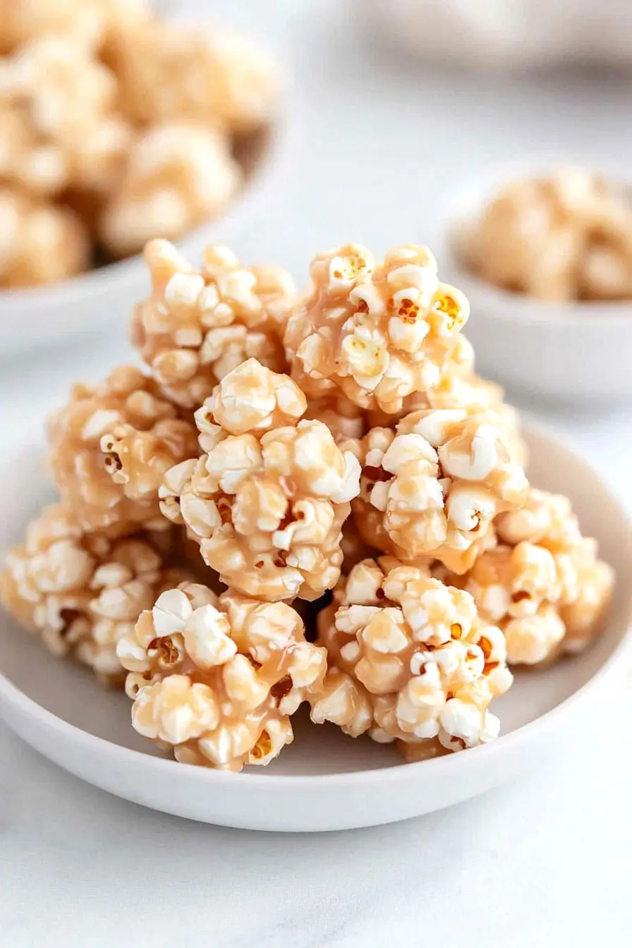 Healthy Caramel Popcorn Balls