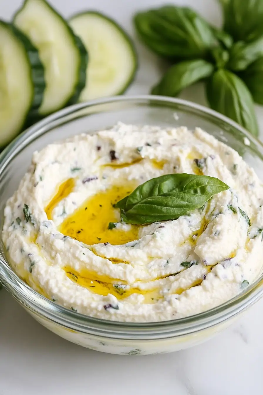 Healthy Ricotta Veggie Dip