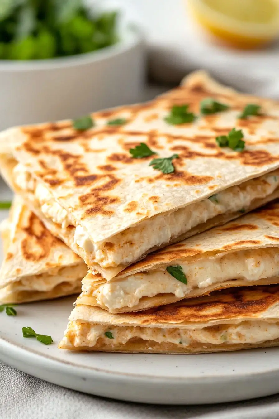 Quick & Easy Cream Cheese Quesadillas
