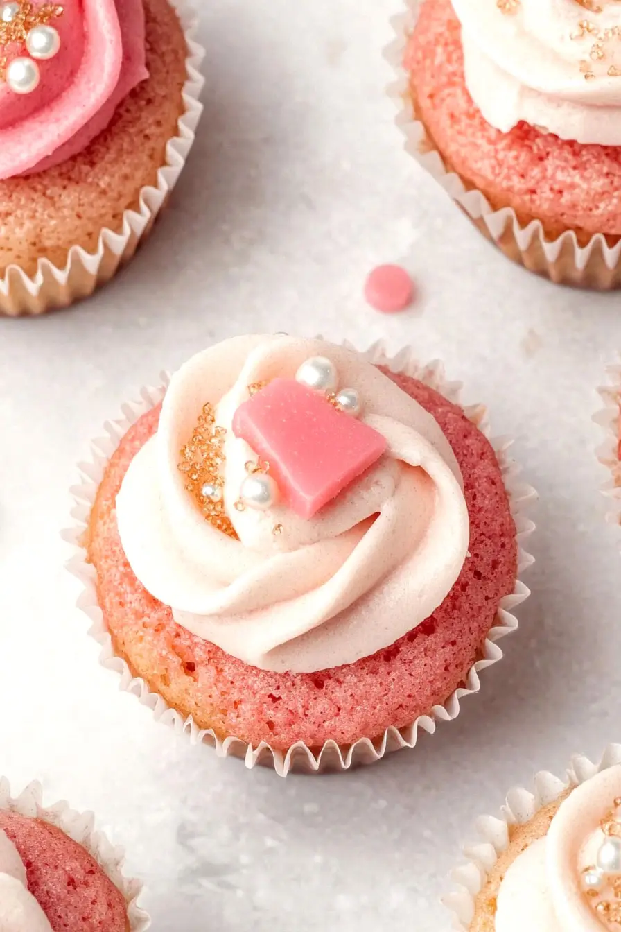 Quick Pink Champagne Cupcakes Recipe