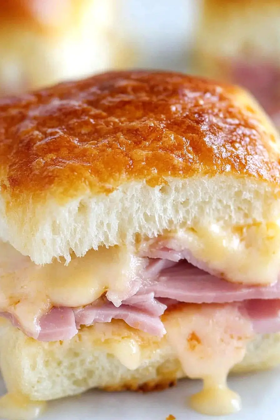 Juicy Ham and Provolone Cheese Sliders