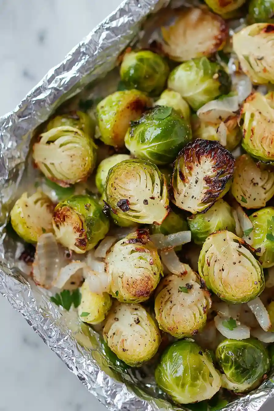 Juicy Grilled Brussels Sprouts