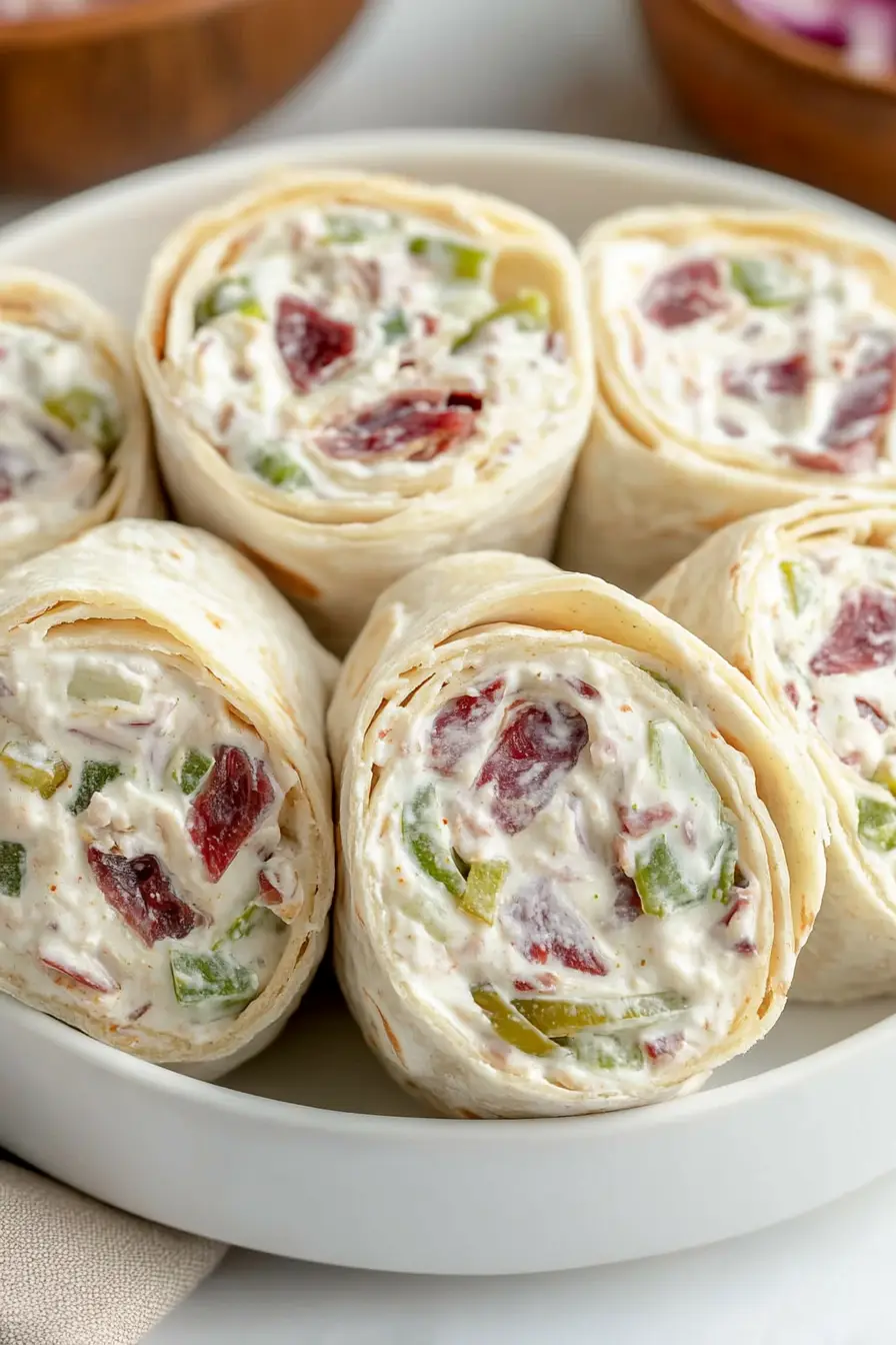 Savory Tortilla Roll Ups with Dried Beef