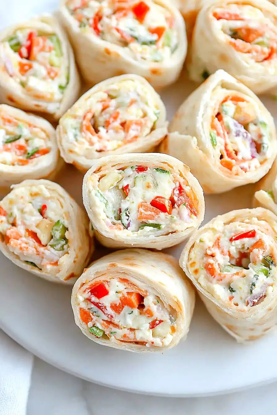 Best Veggie Pizza Pinwheels