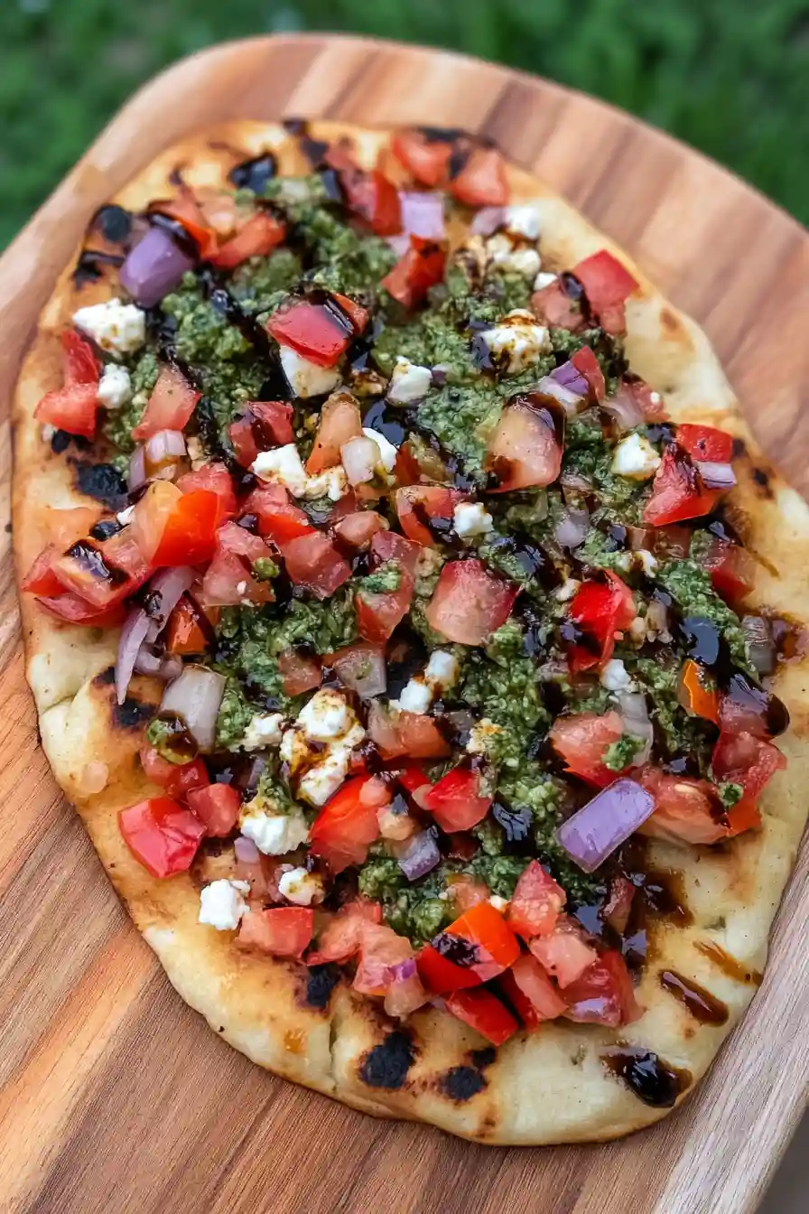 Italian Bruschetta on Naan Bread