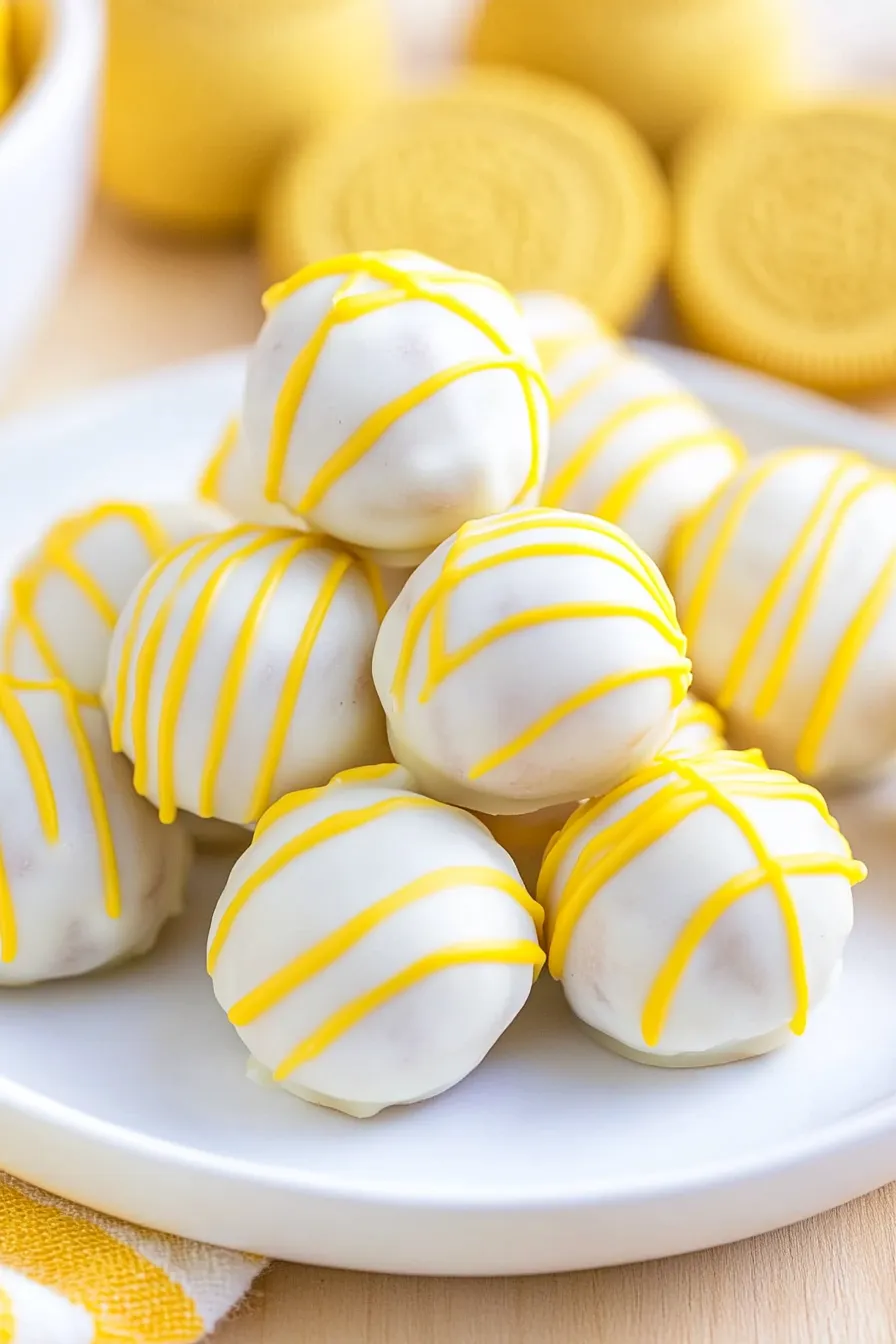 Delicious Lemon Oreo Truffles