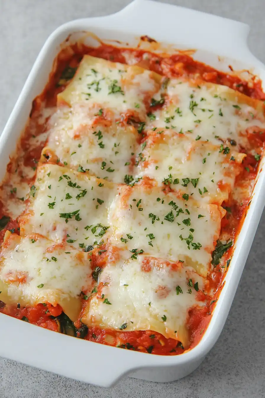 Quick Spinach Zucchini Lasagna