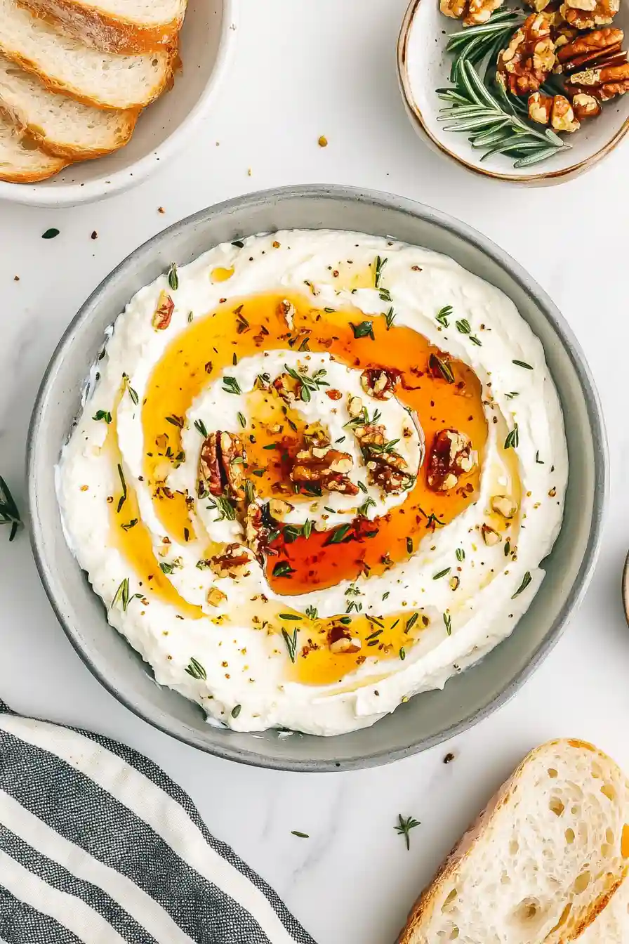 Spicy Ricotta Dip with Hot Honey
