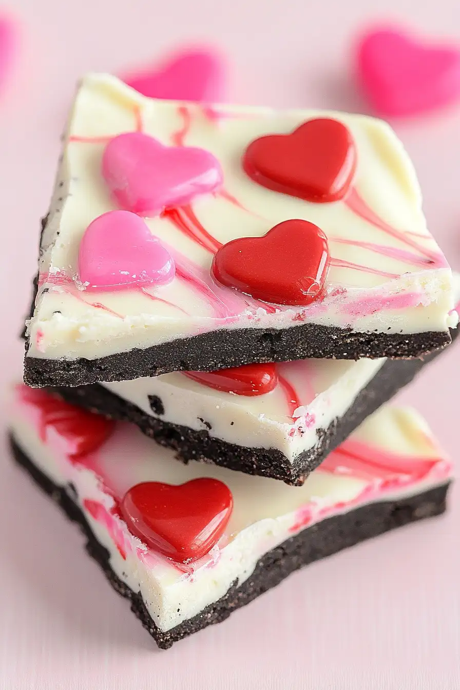 Easy Valentine's Oreo Bark