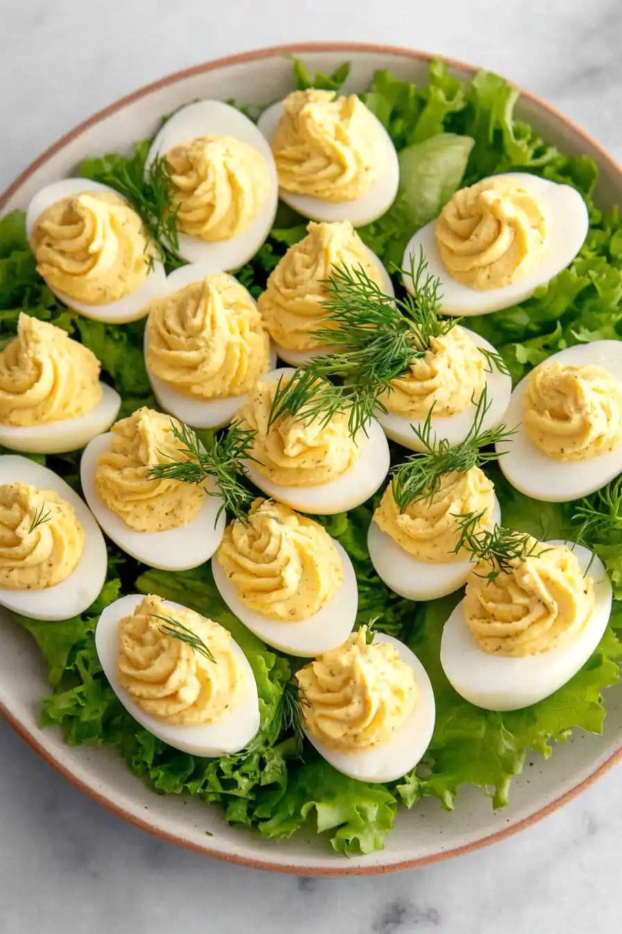 Healthy Deviled Eggs with Cream Cheese