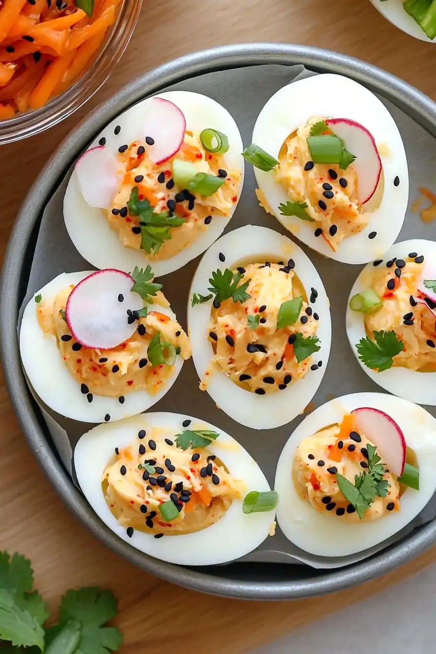 Savory Kimchi Deviled Eggs Recipe