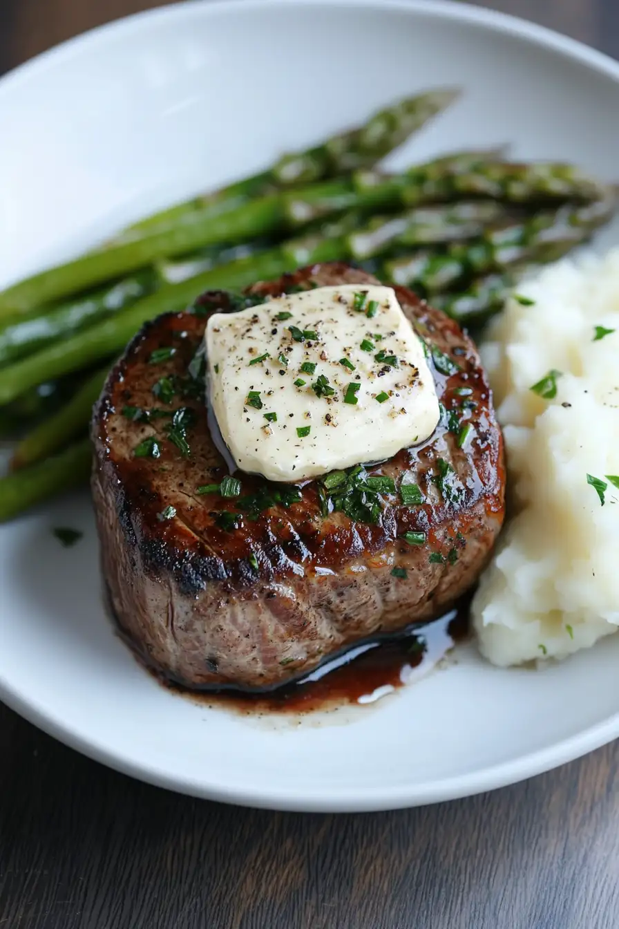 Flavorful Filet Mignon with Garlic Herb Butter
