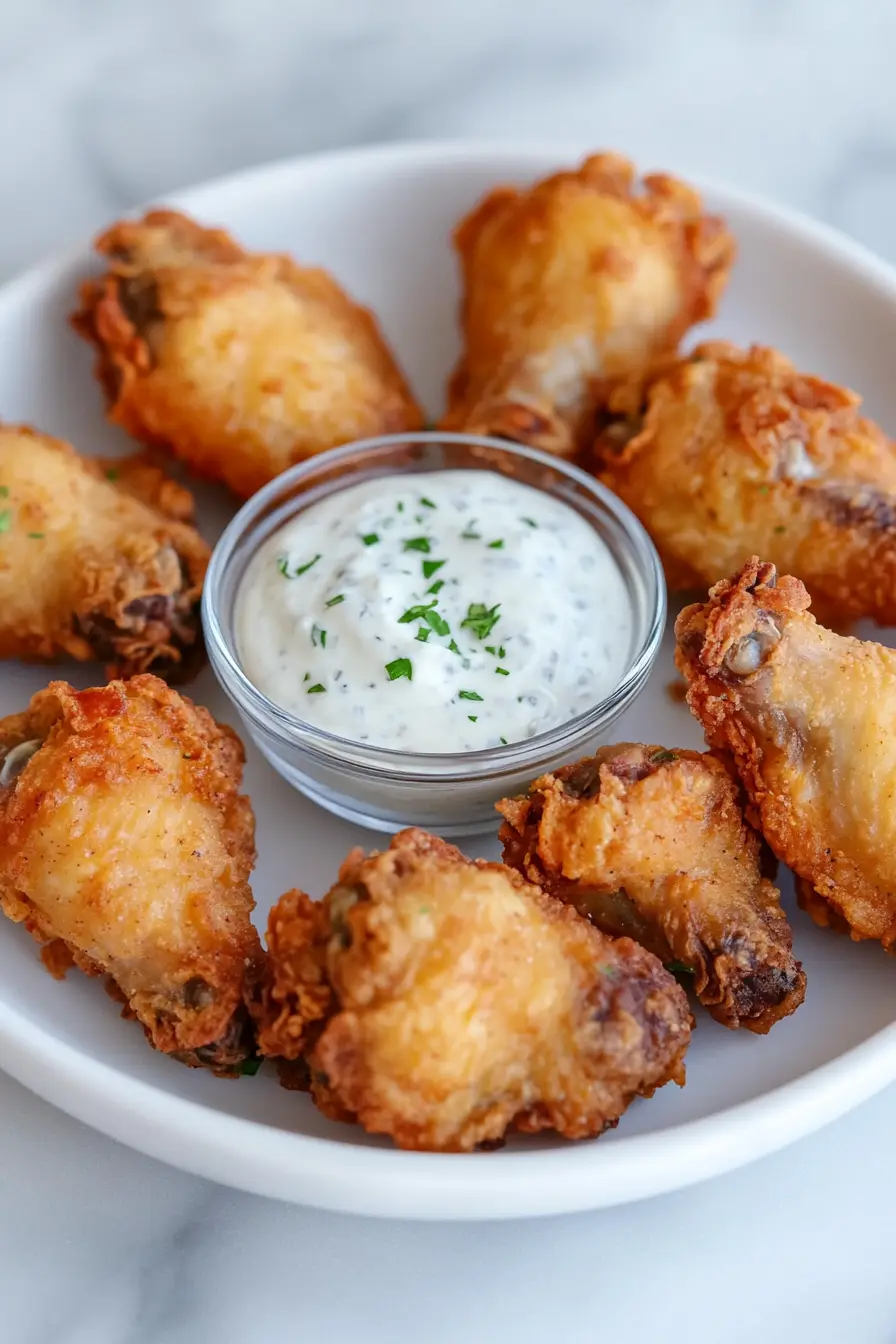 Savory Chicken Wings with Yogurt Sauce