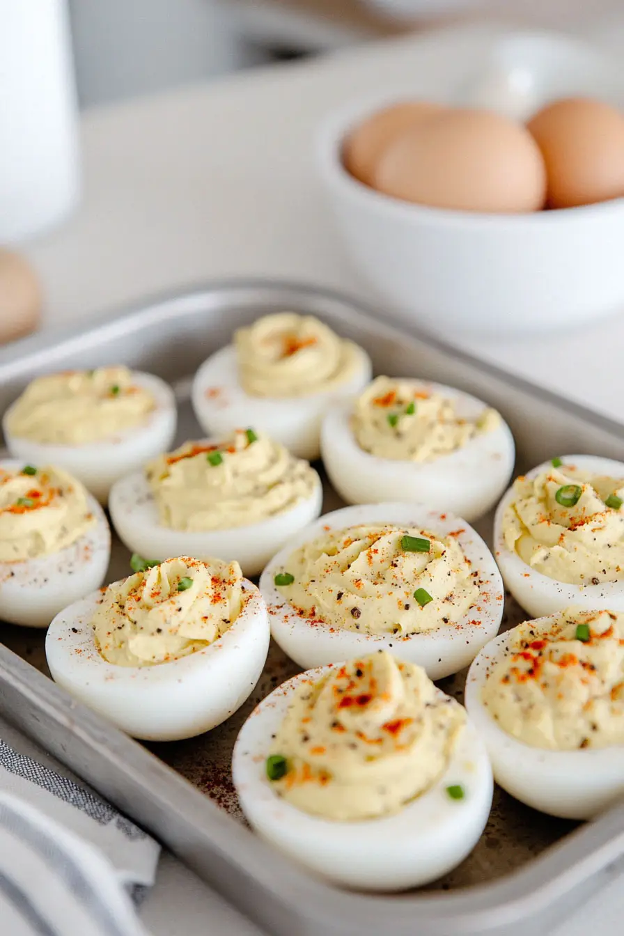 Flavorful Deviled Eggs with Dill Relish