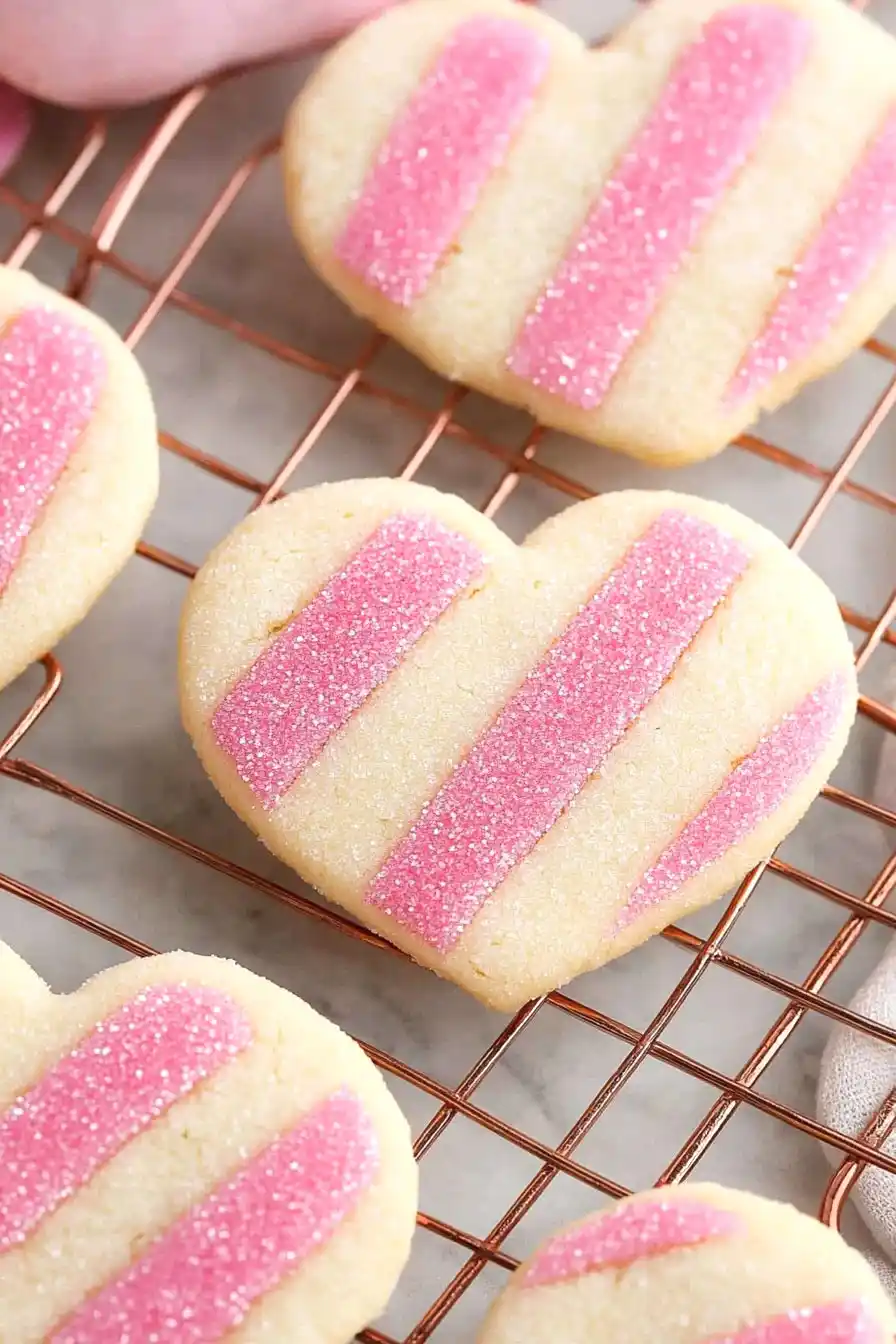Classic Valentine's Heart Shaped Sugar Cookies