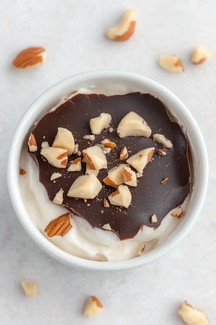 Joyful Frozen Chocolate Peanut Butter Greek Yogurt Cups