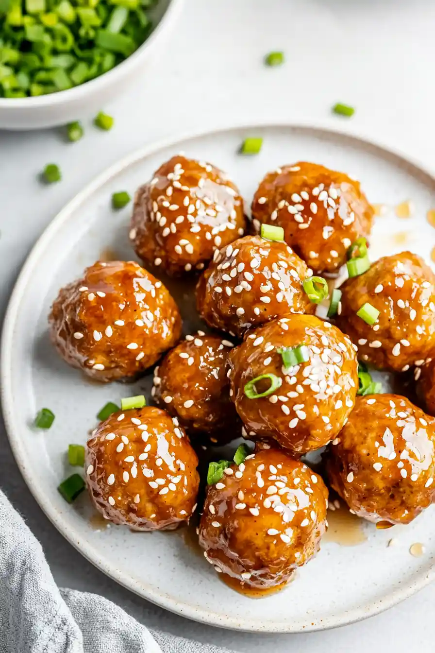 Simple Honey Garlic Turkey Meatballs
