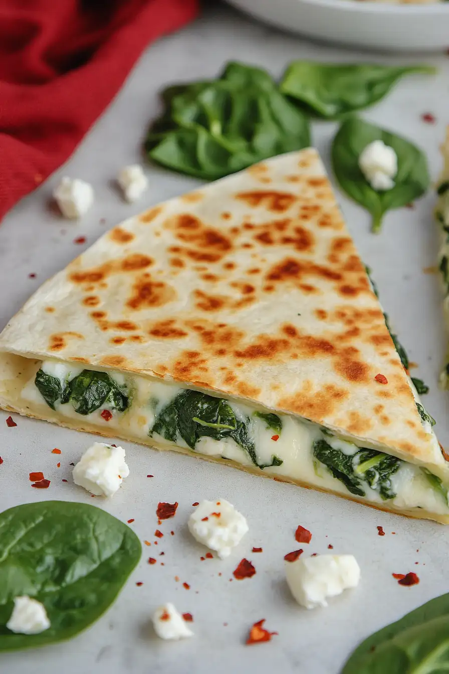 Cheesy Spinach Quesadilla