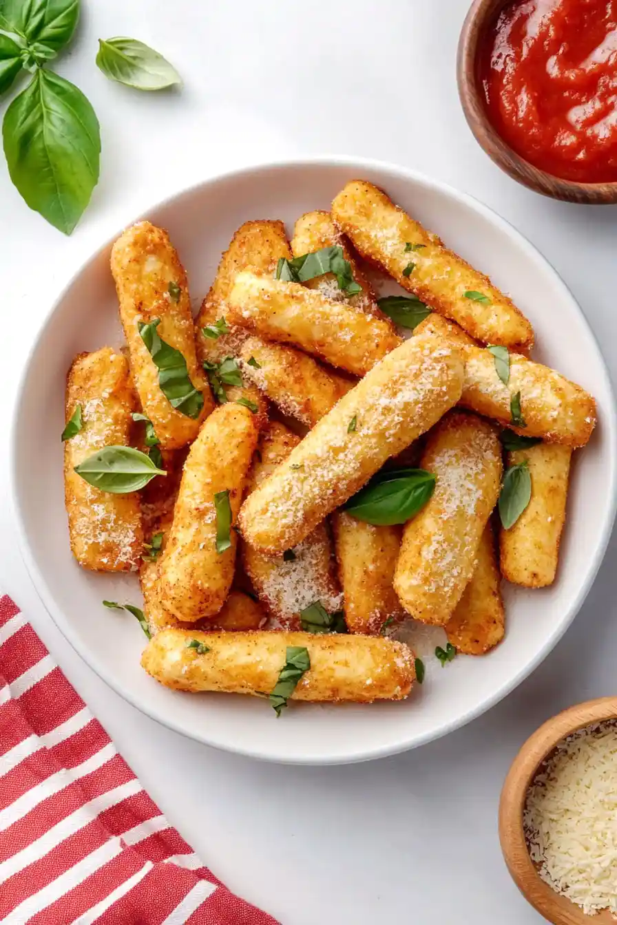 Tasty Mozzarella Sticks with String Cheese
