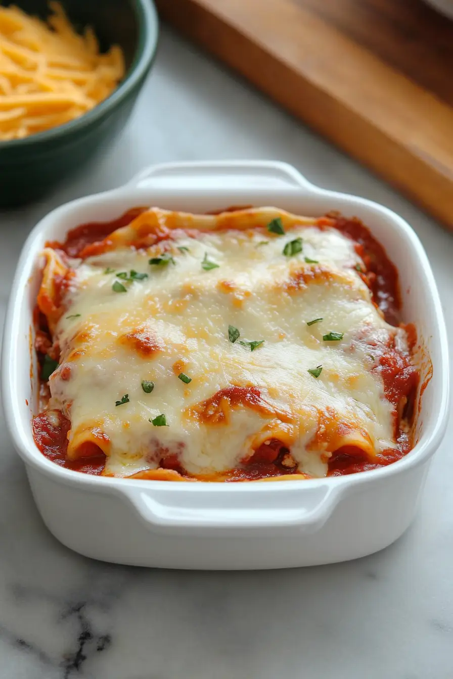 Healthy Vegetable Lasagna for One