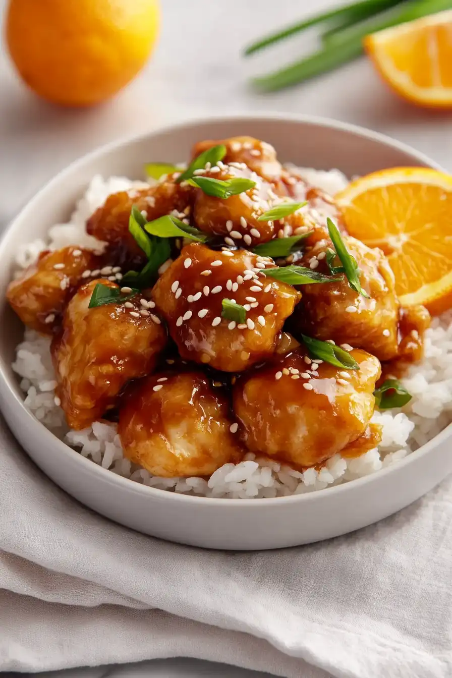 Savory Slow Cooker Orange Chicken