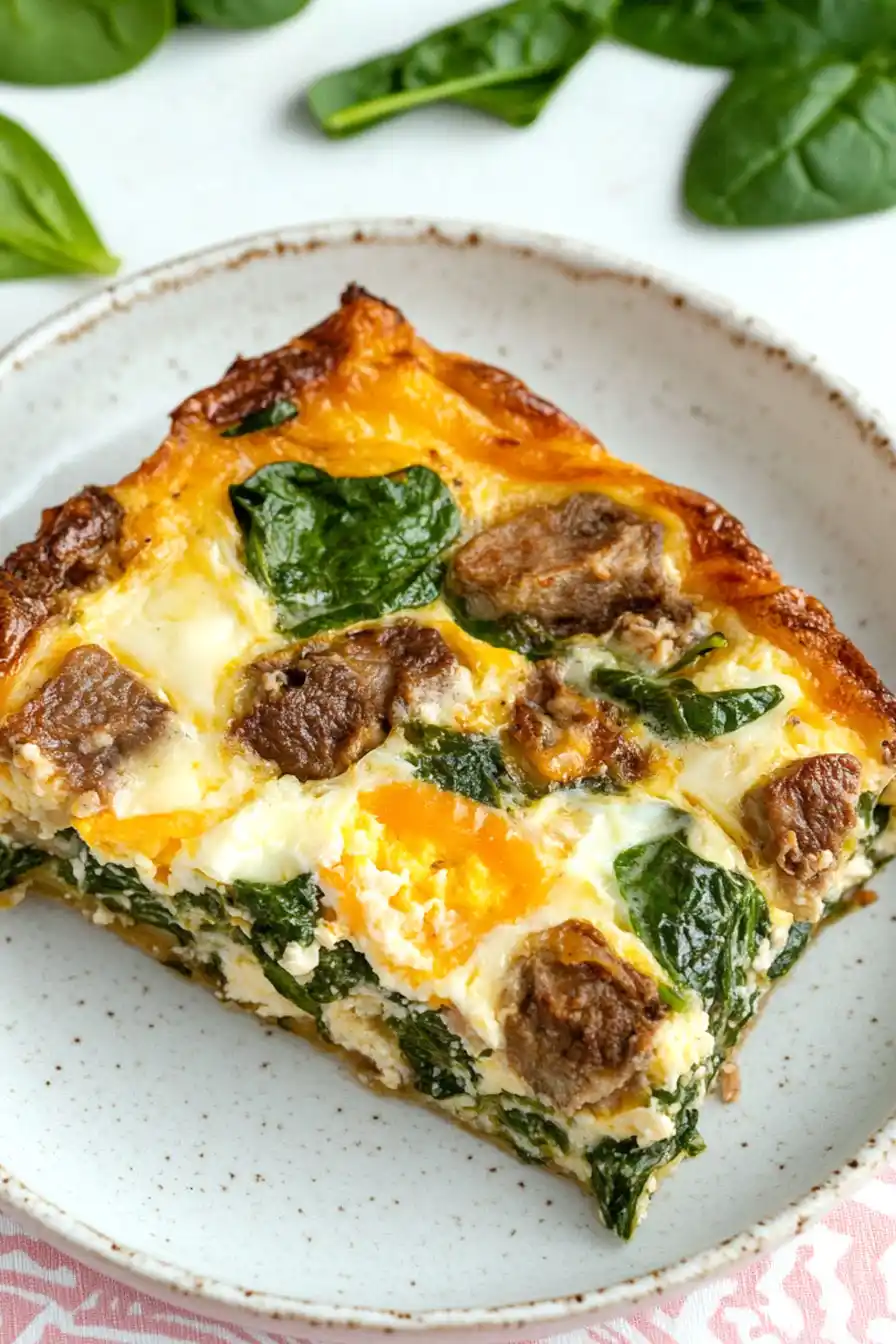 Tasty Spinach Egg Casserole