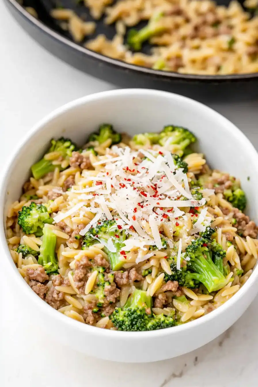 Quick Ground Turkey Orzo Recipe