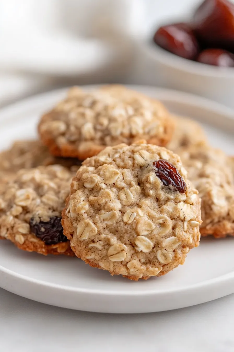 Quick Oatmeal Date Cookies