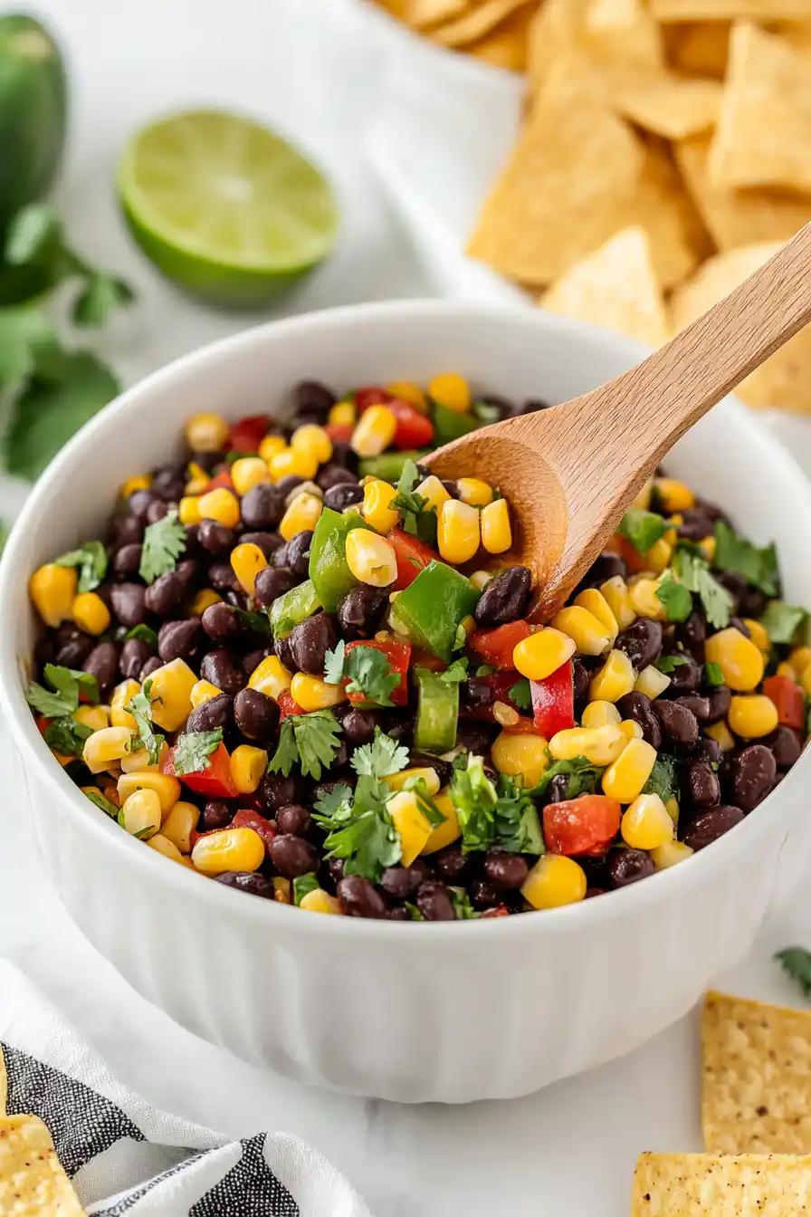 Healthy Corn and Black Bean Salsa