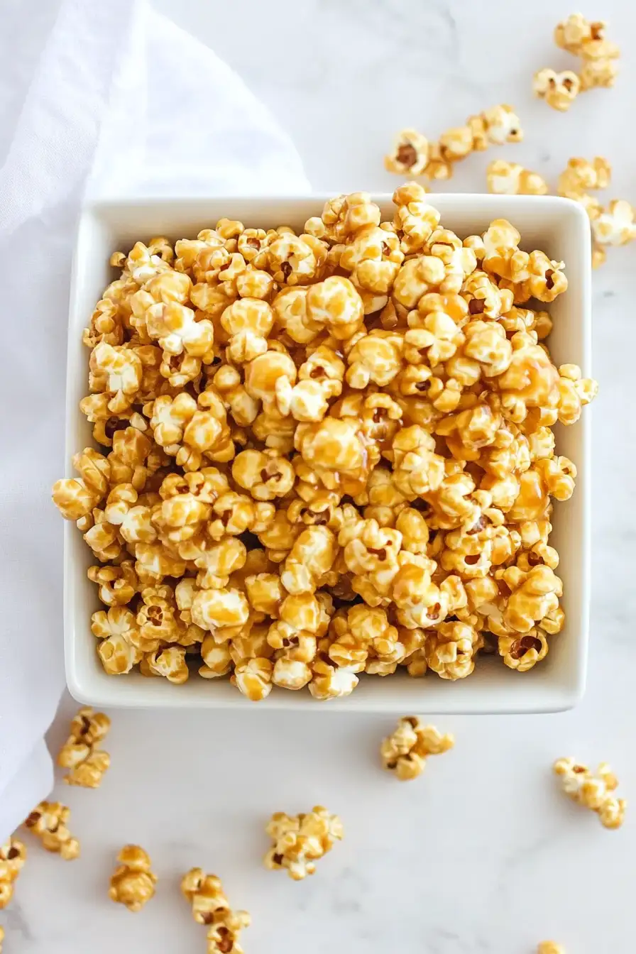 Caramel Corn Made Easy in the Microwave
