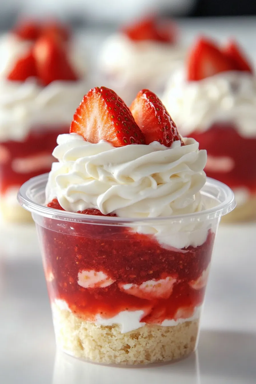 Quick Strawberry Shortcake in a Cup