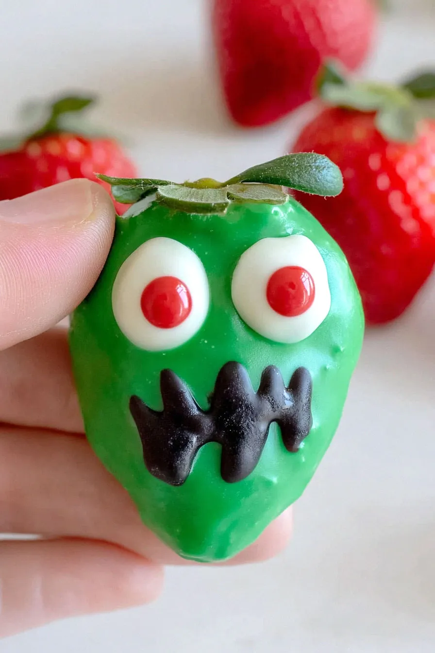 Fun Zombie Chocolate Covered Strawberries