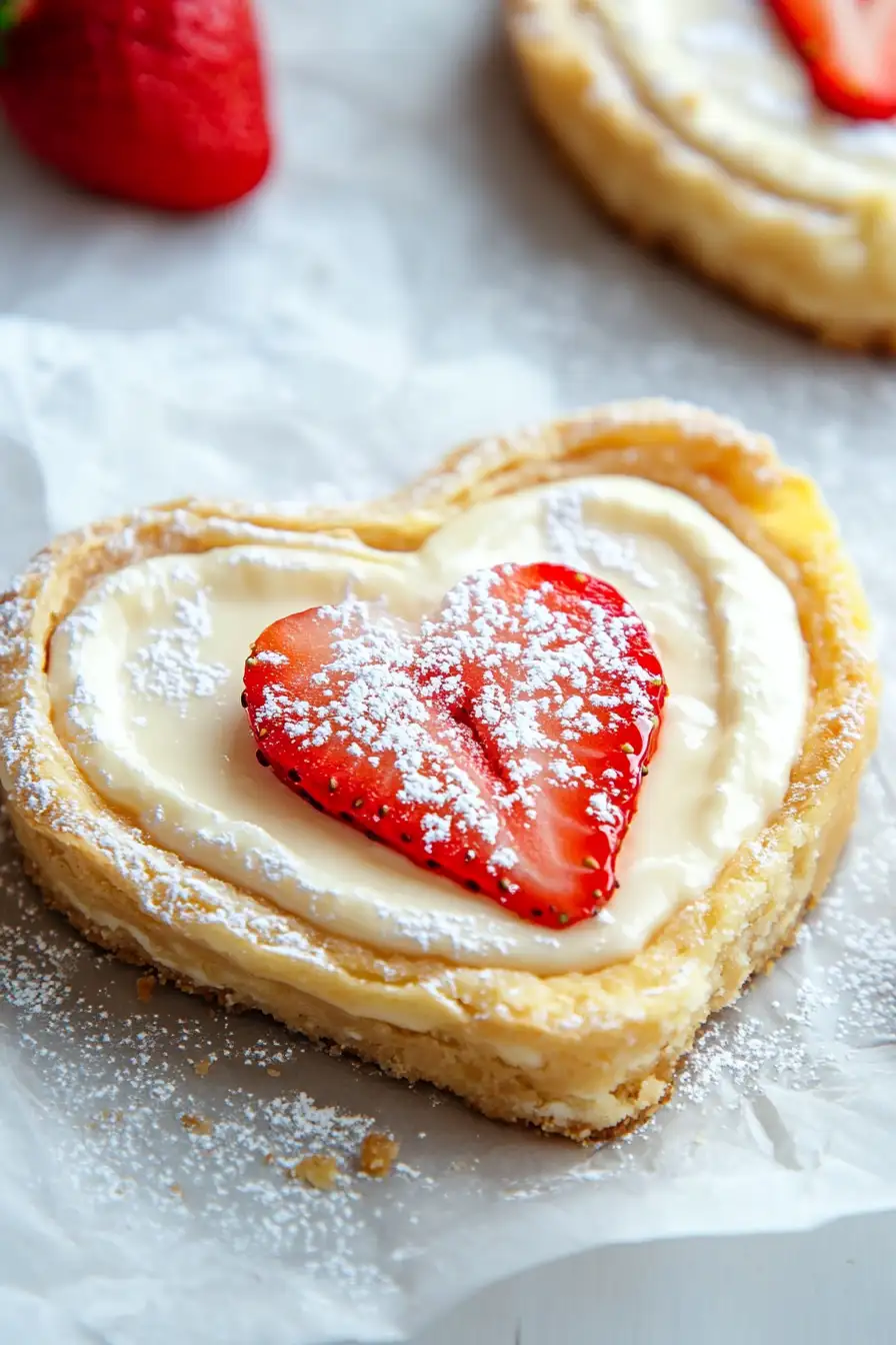 Best Heart Shaped Strawberry Cheesecake