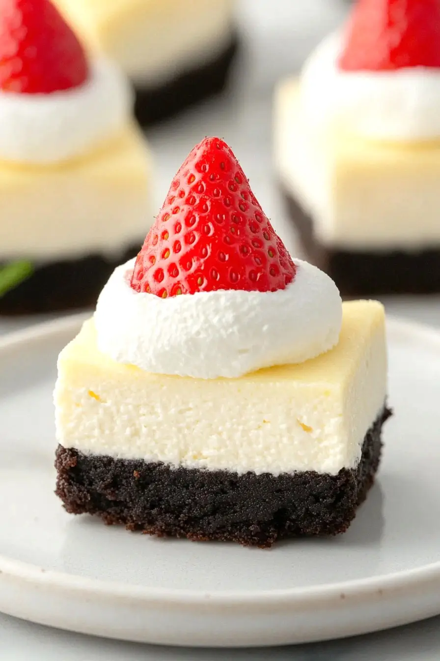 Tasty Mini Santa Hat Cheesecakes Recipe
