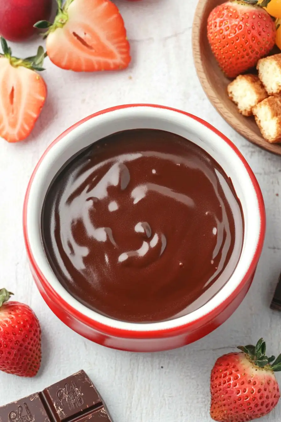 Decadent Chocolate Fondue with Fruit