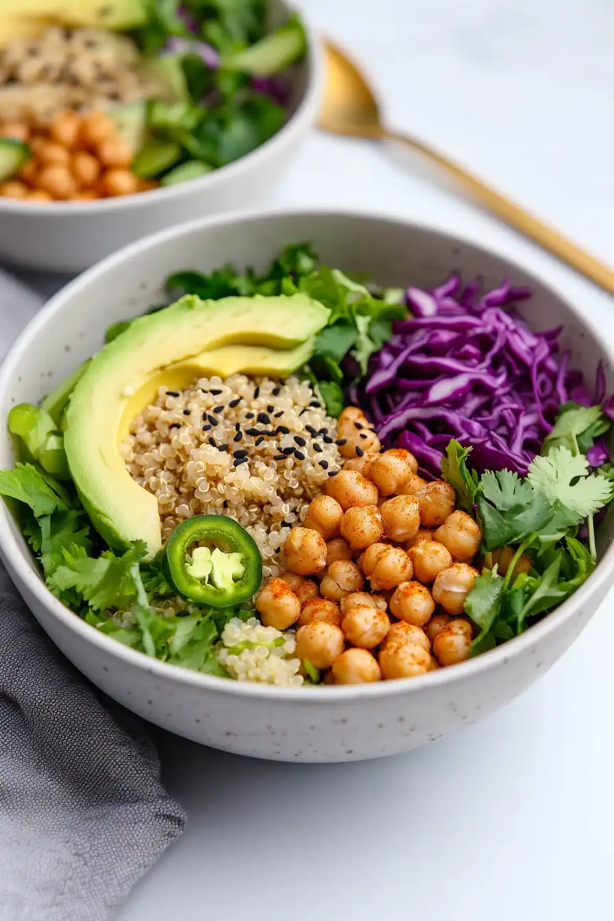 Protein-Packed Chickpea Quinoa Bowl